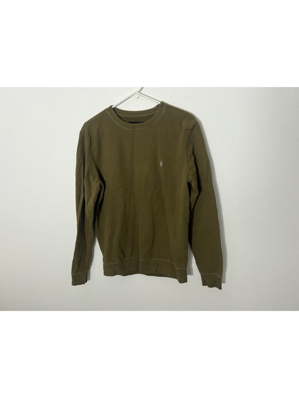 AllSaints Men’s Aven Crew Neck Sweatshirt Green Size XS